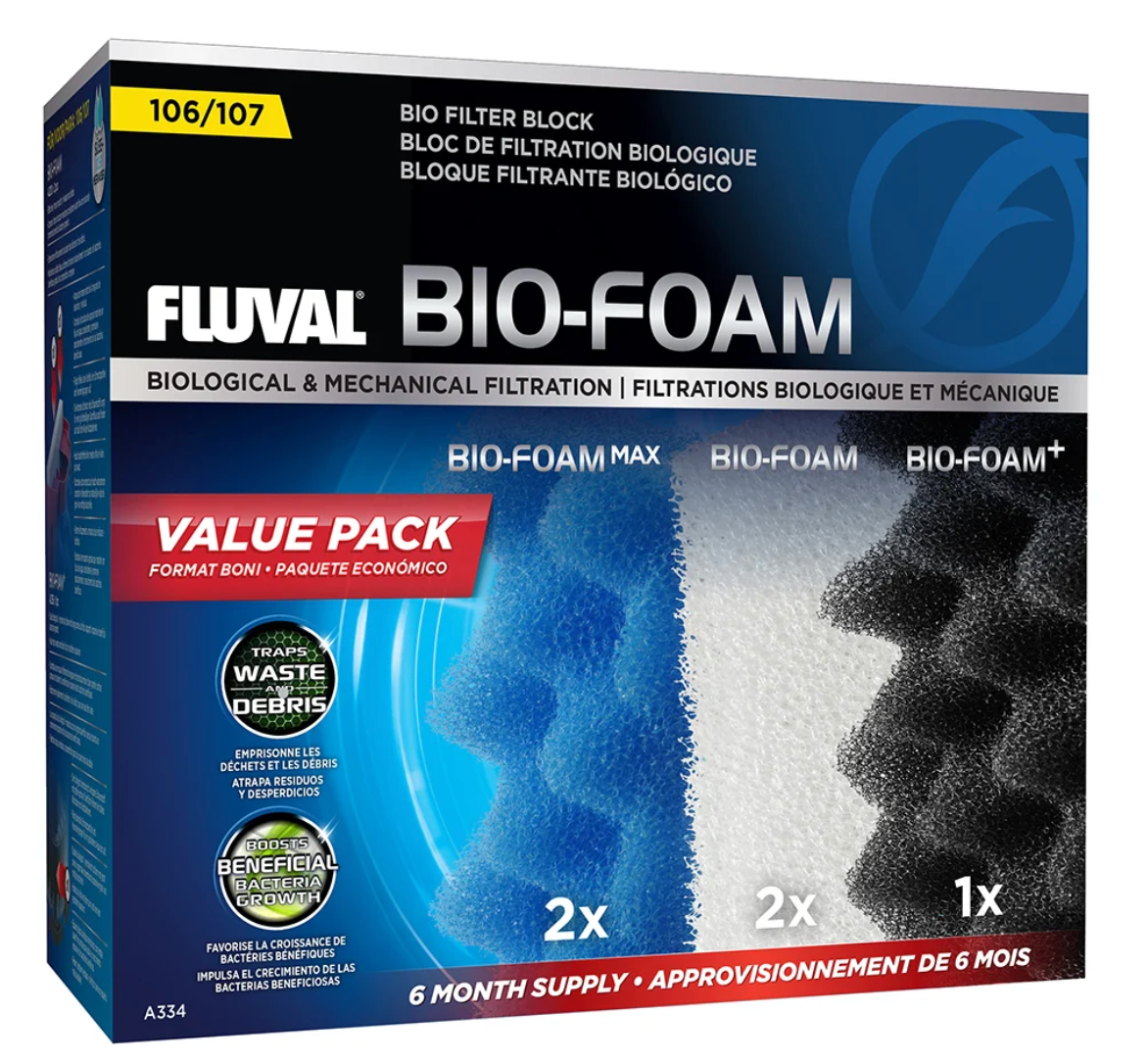 Bio-Foam for 106, 107 Canister Filter, Value Pack