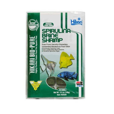 Hikari Spirulina Brine Shrimp Frozen Cubes (3.5 oz)