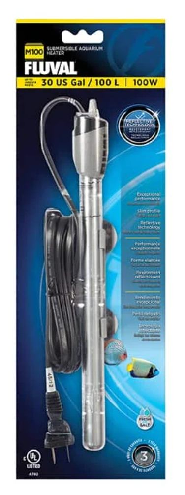 M100 Submersible Heater, 100W, up to 30 US Gal / 100 L