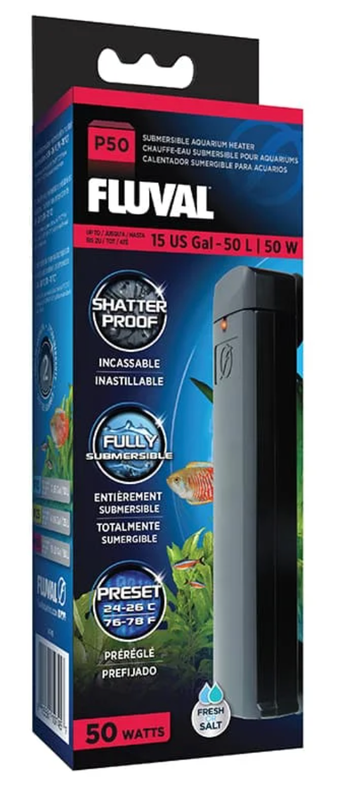 P50 Submersible Heater, 50W, up to 15 US Gal / 50 L