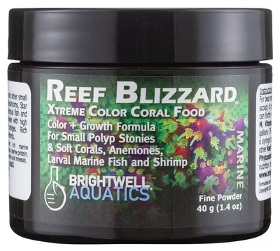ReefBlizzard-XC - Xtreme Color Powdered Food - For SPS, Softies & Larval Fish 40g