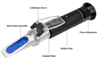 Salinity Refractometer for Seawater and Marine Fishkeeping Aquarium 0-100 PPT with Automatic Temperature Compensation