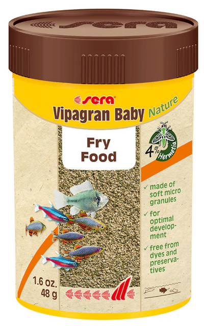 Sera Vipagran Baby Nature Fry Food 1.9oz 100mL