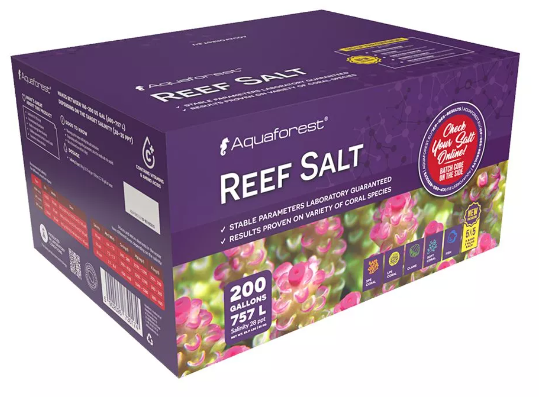 Aquaforest Reef Salt Mix 200 Gallon (Box)