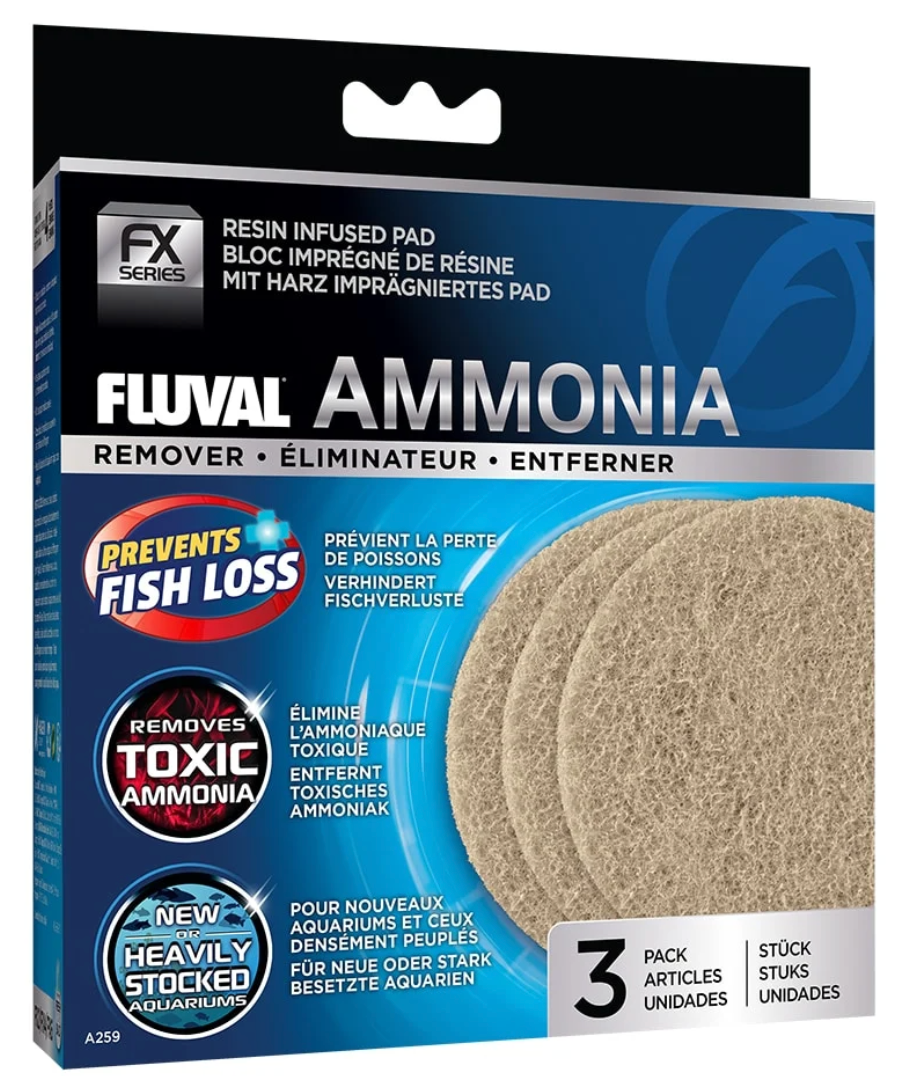 Ammonia Remover for FX2/FX4/FX5/FX6 Canister Filter, 3-Pack