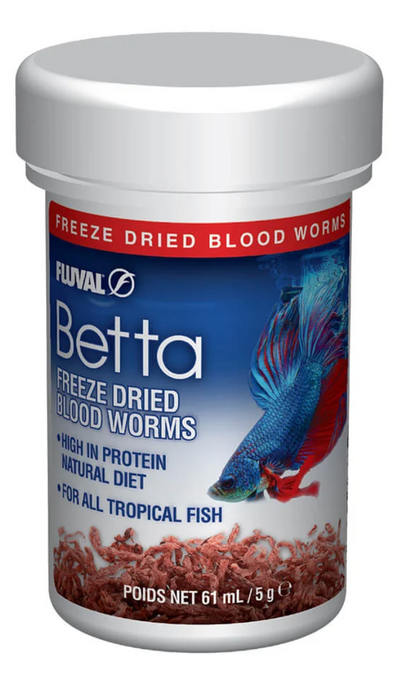 Betta Freeze Dried Bloodworms, 0.18 oz / 5 g