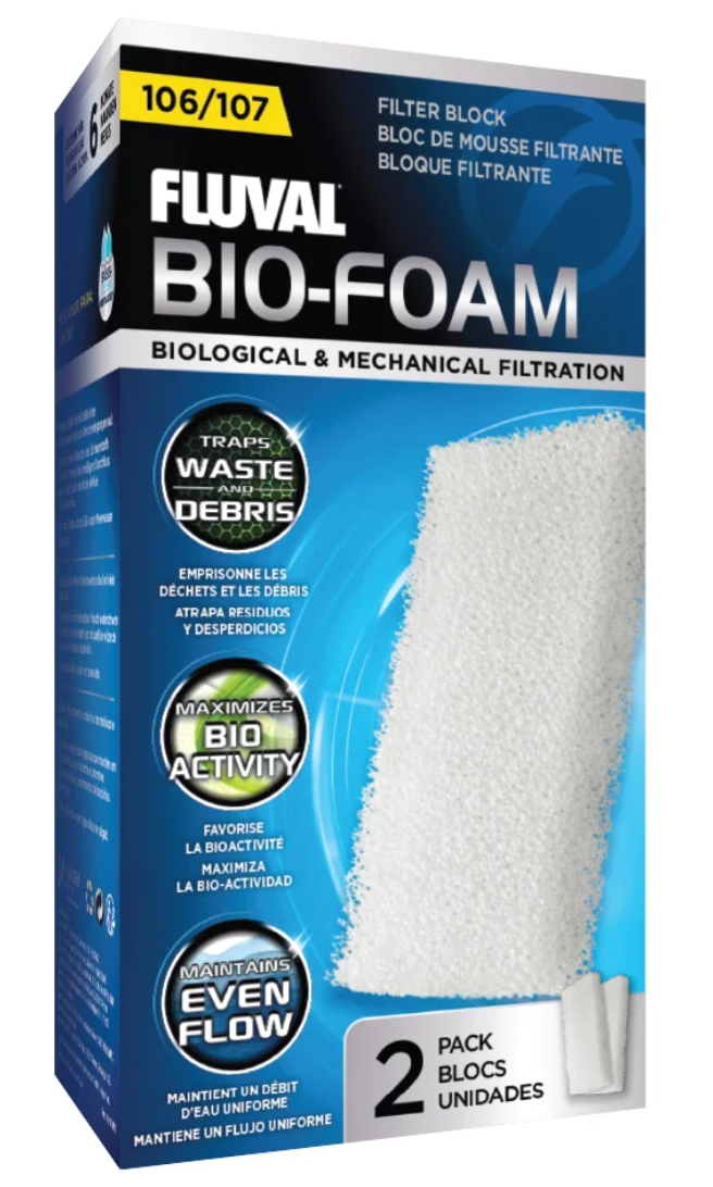 Bio-Foam for 106, 107 Canister Filter, 2-Pack