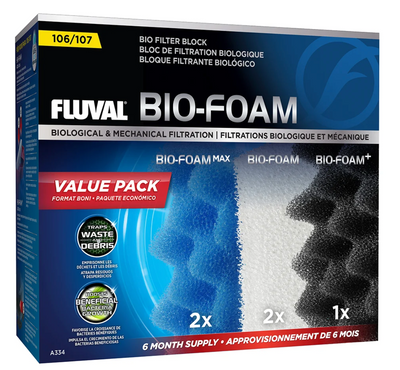 Bio-Foam for 106, 107 Canister Filter, Value Pack
