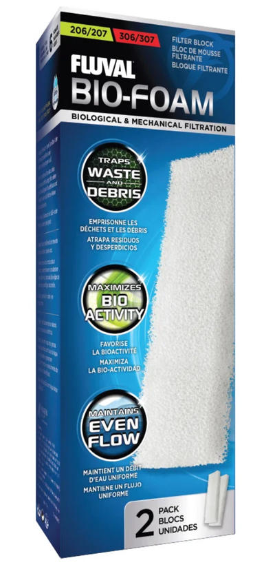 Bio-Foam for 206/306, 207/307 Canister Filter, 2-Pack