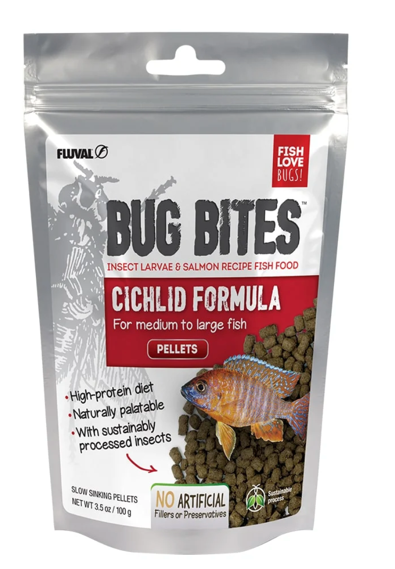 Bug Bites Cichlid Pellets – 3.52 oz / 100 g