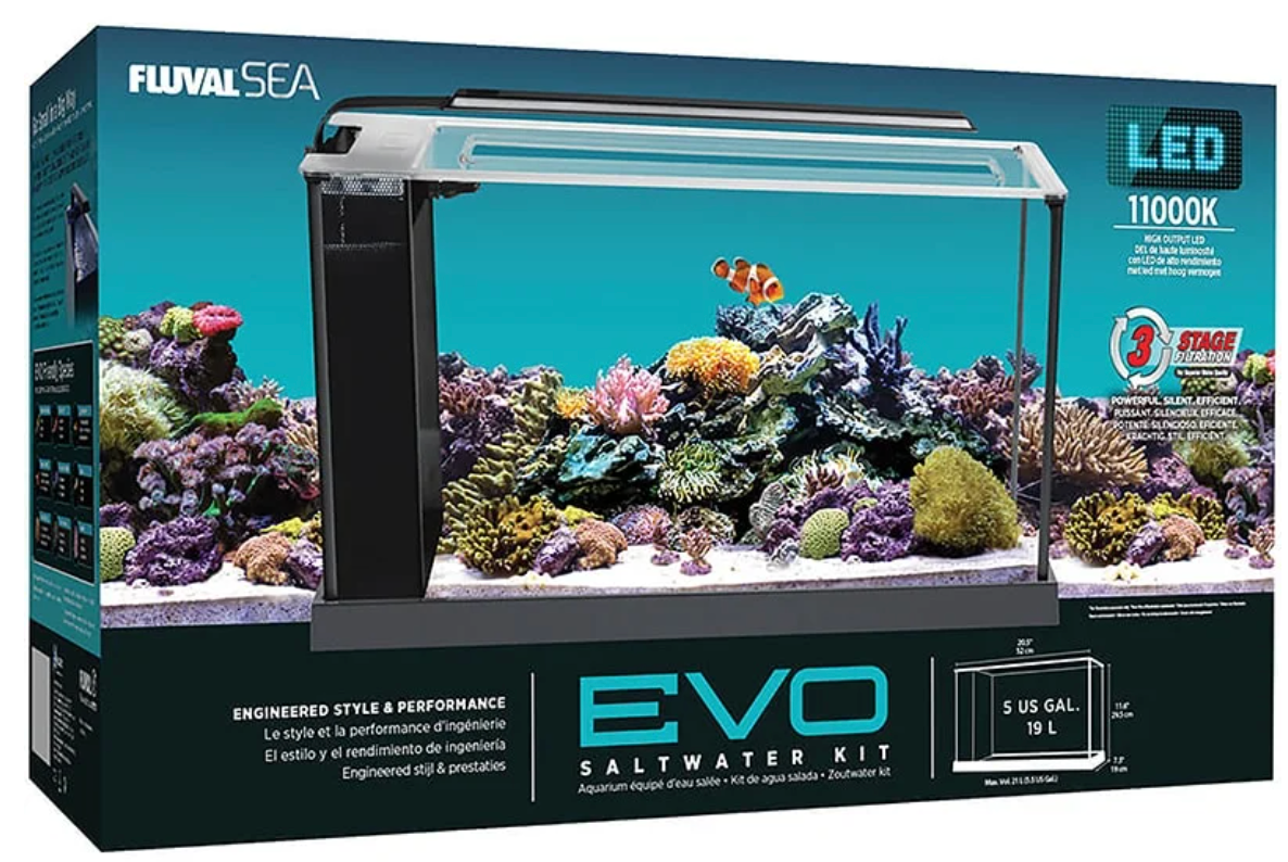 Evo Aquarium Kit, 5 US Gal / 19 L, Black