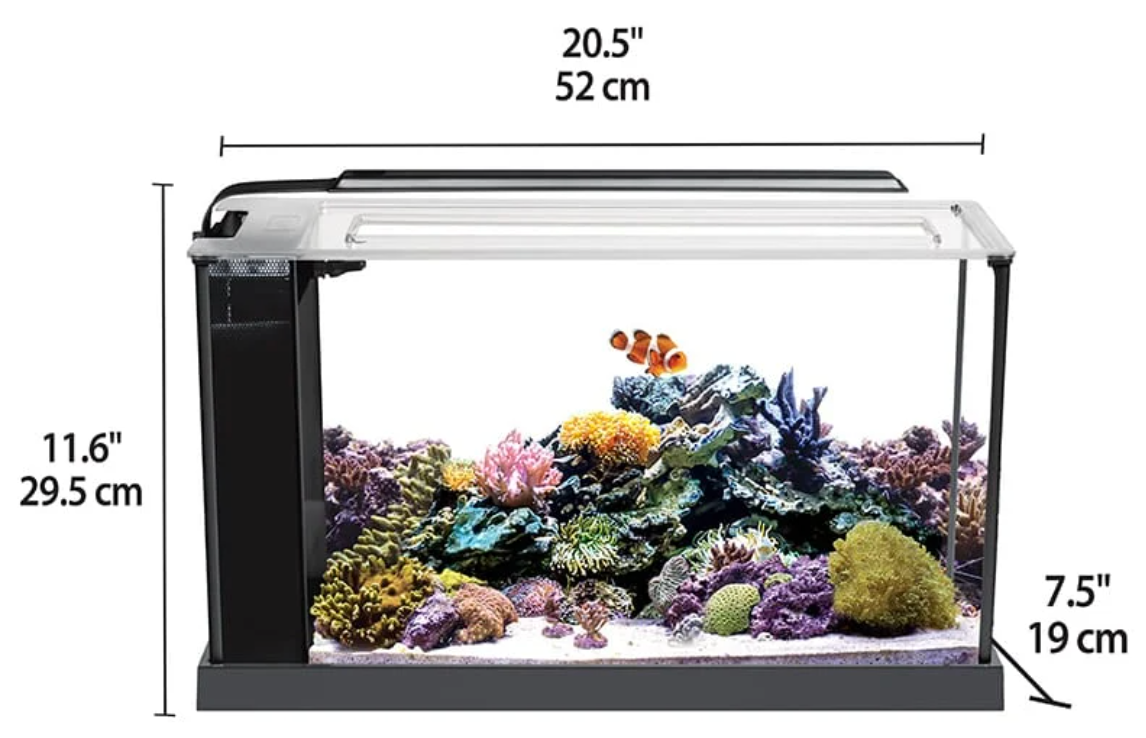 Evo Aquarium Kit, 5 US Gal / 19 L, Black