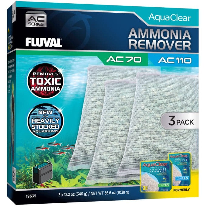 Ammonia Remover for AC70/AC110, 36.6 oz / 1038 g, 3-Pack