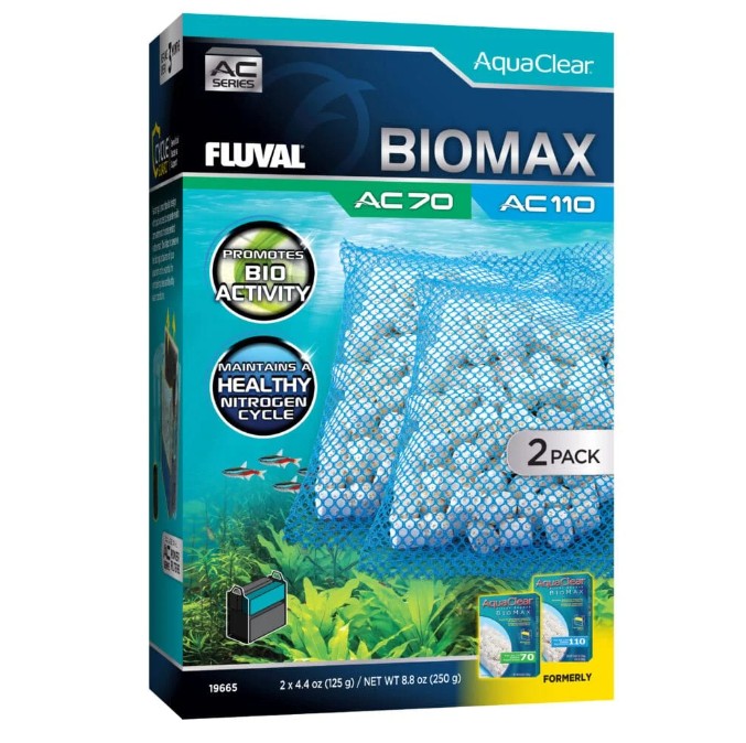 BIOMAX for AC70/AC110 Power Filter, 8.8 oz / 250 g, 2-Pack