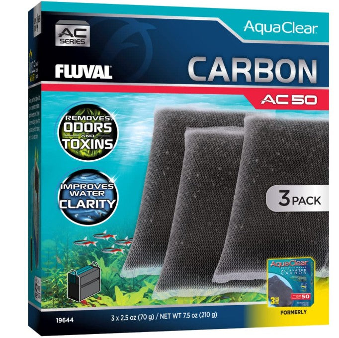 Carbon for AC50 Power Filter, 7.5 oz / 210 g, 3-Pack