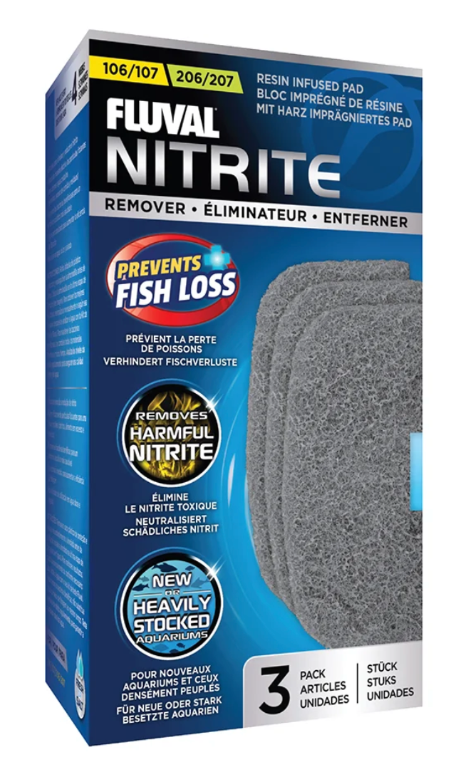 Nitrite Remover for 106/206, 107/207 Canister Filter, 3-Pack