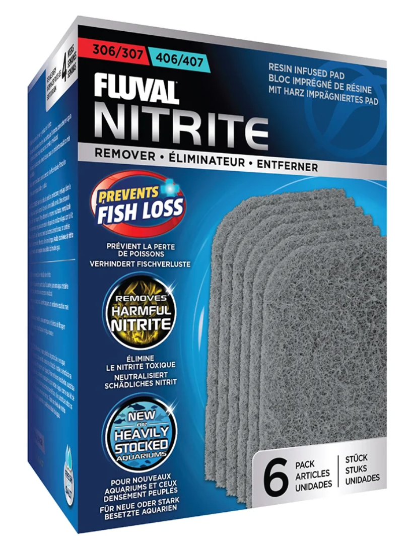 Nitrite Remover for 306/406, 307/407 Canister Filter, 6-Pack