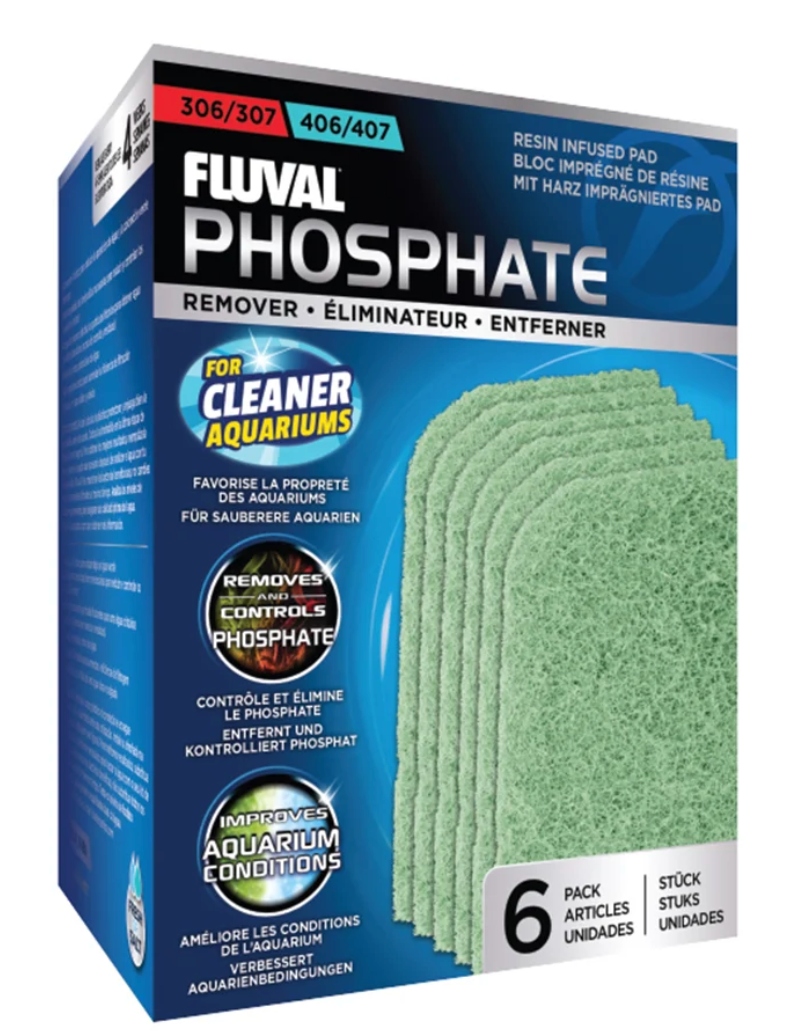 Phosphate Remover for 306/406, 307/407 Canister Filter, 6-Pack