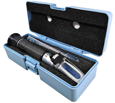 Salinity Refractometer for Seawater and Marine Fishkeeping Aquarium 0-100 PPT with Automatic Temperature Compensation
